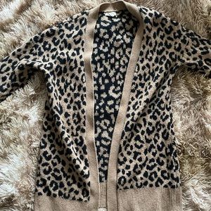 Leopard print cardigan